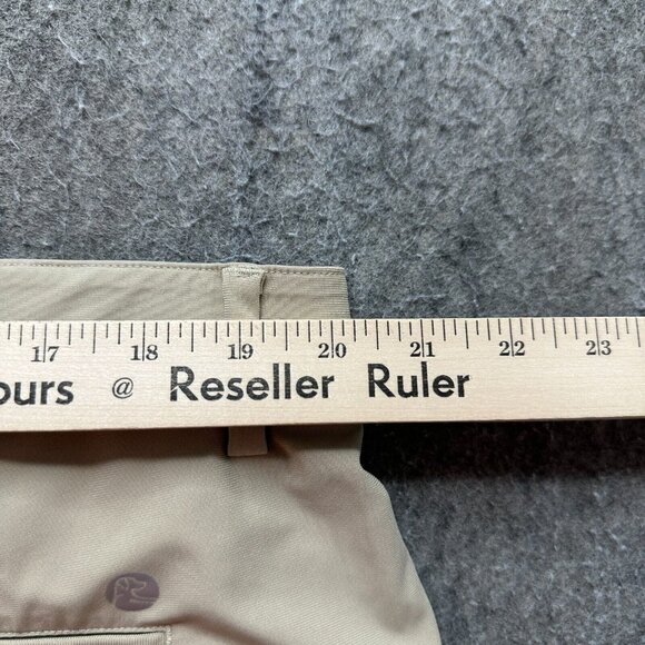 Rhoback Shorts Men 40 Beige Khaki Performance Lined 8" Flat Front Chino - Picture 13 of 16